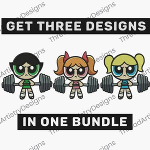 Fitness Stickdatei, Power Puff Girls, Stickmuster, Stickdatei, Stickdatei, Stickdatei, Stickdatei, Stickdatei