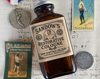 Sandow's Restorative Cologne: Vintage Gentleman's Fragrance, Eukalyptus & Limette