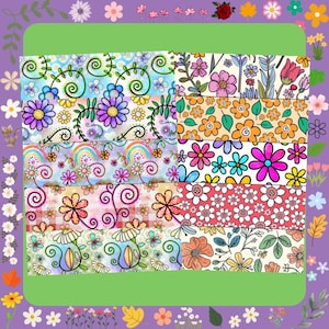 Doodle Floral Tube Tape