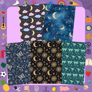 Schlauchklebeband, Celestial Ganzblattmotive