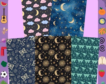 Schlauchklebeband, Celestial Ganzblattmotive