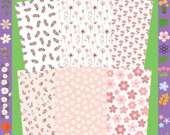 tube tape, Pink flowers