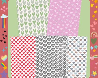 tube tape, full heart sheets