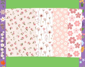 tube tape, Pink flowers