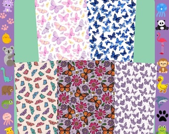 Schlauchband | Schmetterlinge Ganzbogen