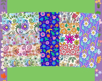 Whimsical Floral Tube Tape