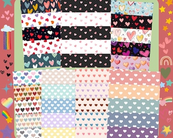 tube tape, full heart sheets