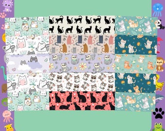 Katzen Mixed Tape Bettwäsche