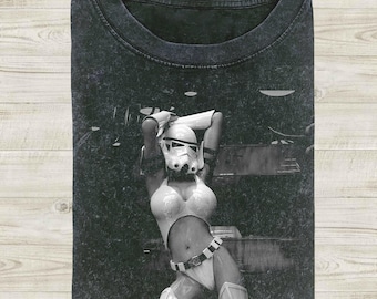 Funny Stormtrooper Girls Comfort Colors Tee, Star Wars Parody Shirt, Bold Sci Fi Graphic T Shirt, Disney Trip Tee, Funny Gift For Fans