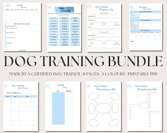 Dog Training Planner Bundle, Puppy Socialization Checklist (PDF)