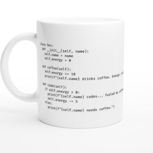 Python Software Engineer Mug Personalized, Funny Coffee Mug, Coder Gifts, Python Developer Gift, Coding Mug personalized, nerd gifts mug