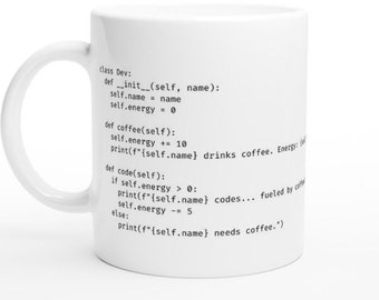 Python Software Engineer Mug Personalized, Funny Coffee Mug, Coder Gifts, Python Developer Gift, Coding Mug personalized, nerd gifts mug