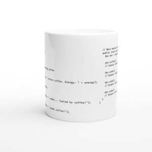 Java Programmierertasse mit Kaffee-Humor