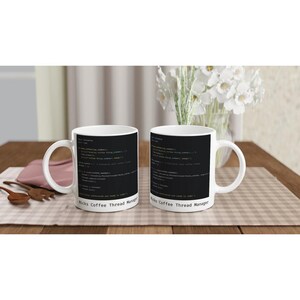 Python Programmierertasse personalisiert mit Name, Ansicht links