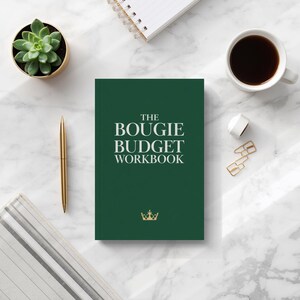 Bougie Budget Workbook | Monthly Planner, Expense Tracker (PDF Download)