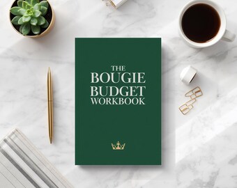 Bougie Budget Workbook | Monthly Planner, Expense Tracker (PDF Download)