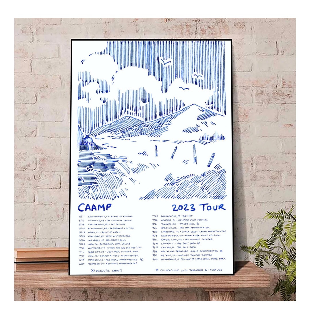 CAAMP Band 2023 Tour Poster Caamp Tour Date 2023 Unfarmed Etsy