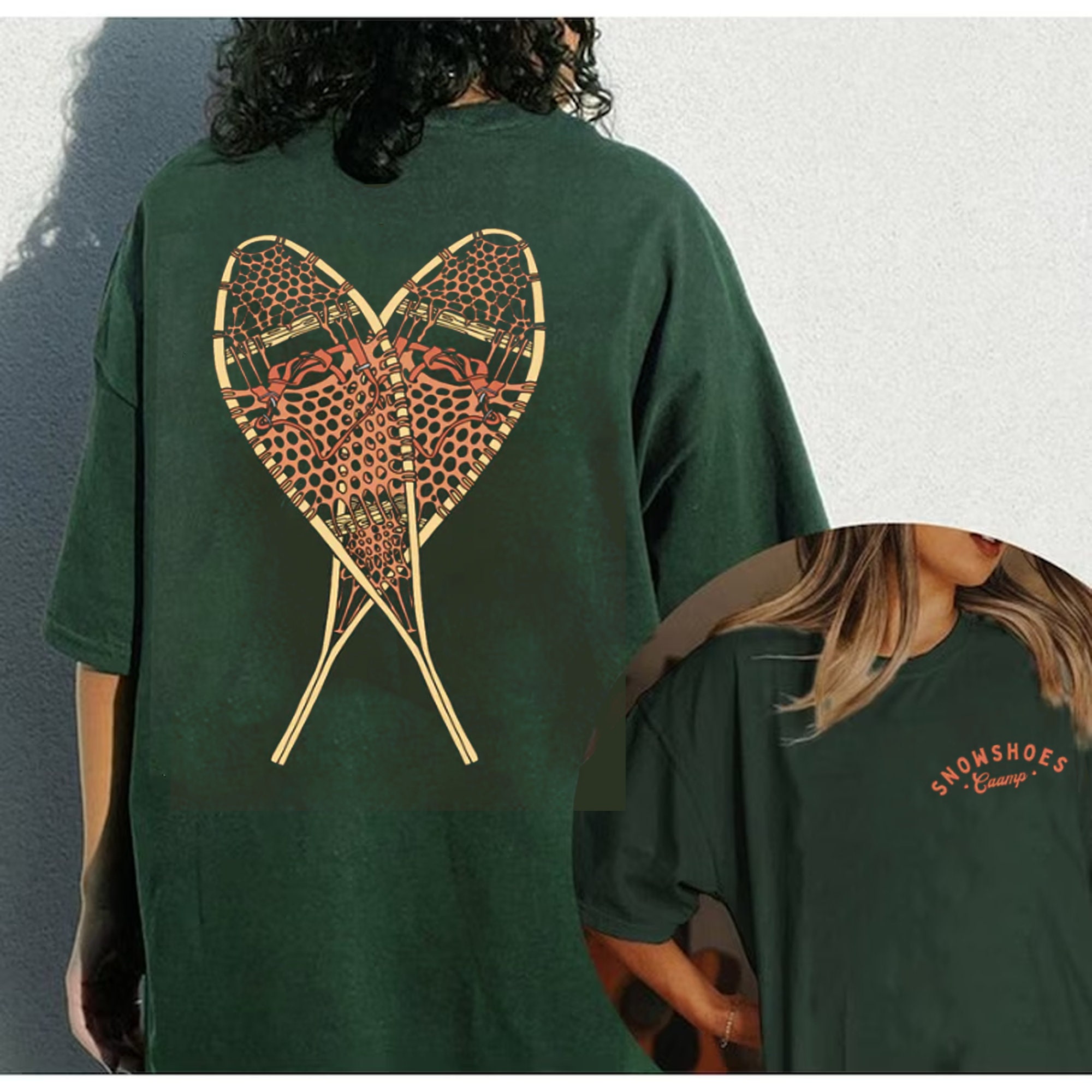 Vintage CAAMP Snowshoe Shirt, 2 Sided Caamp Tour 2023 Merch sold by Iris Zhang SKU 42159426