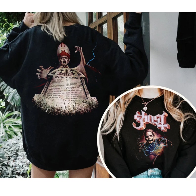 2 Sided Ghost Reimperatour EU Tee Ghost Band Tour 2023 Etsy