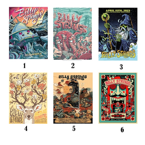 Billy Strings Poster Etsy