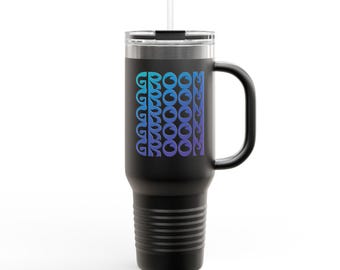 Groom 40oz Stainless Steel Tumbler - Insulated Wedding Travel Mug