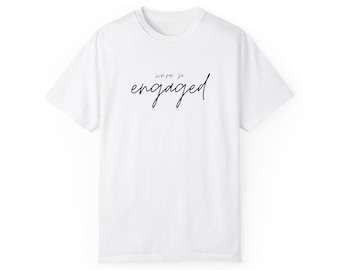 Custom Couples Engagement T-Shirts – Personalized Bridal Shower Gift