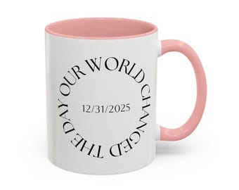 Personalized Date Mug, Wedding, Birth, Anniversary Gift