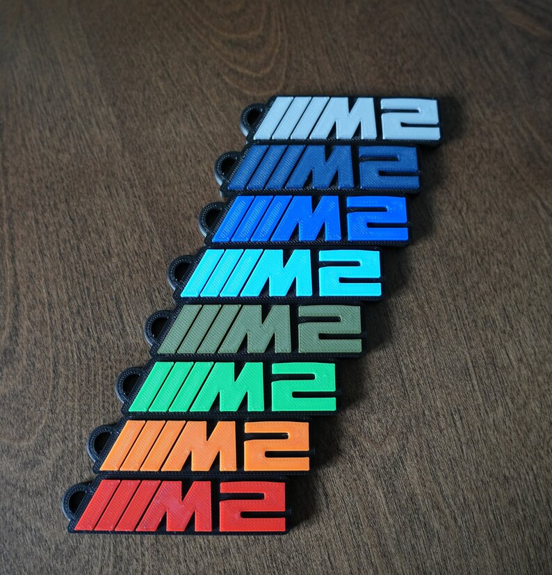 BMW M2 Emblem Keychain 3D Printed Etsy