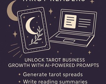 AI Oracle Prompt Pack for Tarot Readers – Generate Spreads, Emails, Captions & Product Ideas (Digital Download)