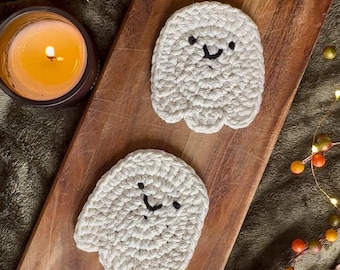 Posavasos Fantasma - Patrón de crochet - Descarga digital