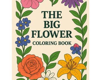 Livre de coloriage de fleurs : 50 pages d'art floral dessinées à la main (PDF)