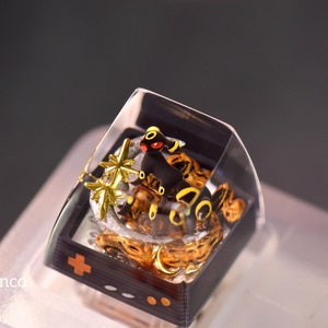 Poke Monster Resin Keycap Anime Handmade | Artisan Mechanical Keyboard Custom Gaming Artisan Accessories | Cherry MX And MX Style Switches