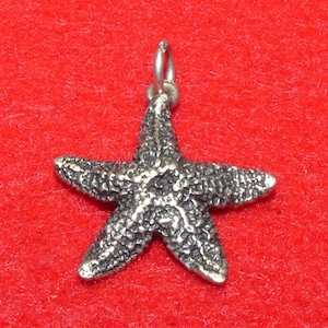 Retired James Avery Sterling Silver Starfish Pendant: Nautical Sea Charm
