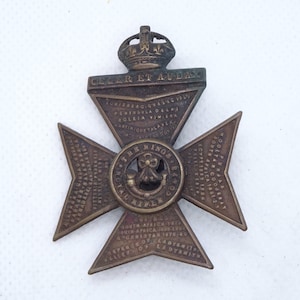 KRRC Cap Badge: Kings Royal Rifle Corps WW1 Regiment