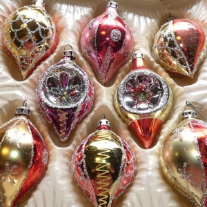 Christmas classics hand decorated glass ornaments created by european craftsmen clearance