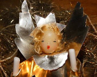 1978 Details about   Vintage Red Angel Topper for Ceramic Christmas Tree Large 4" Marked C.R 