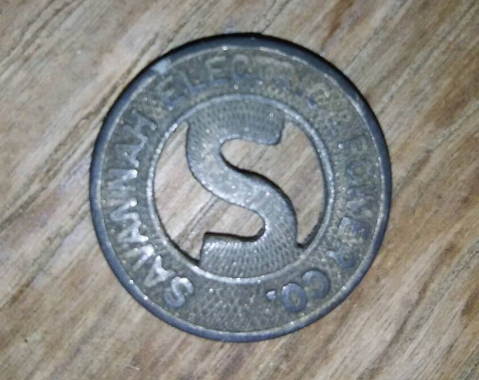 Token Savannah Electric Power Co 1950's Tokens Charm Numismatic Coin