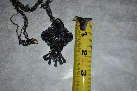 Antique Style Victorian Pendant Necklace, Charmin… - image 6