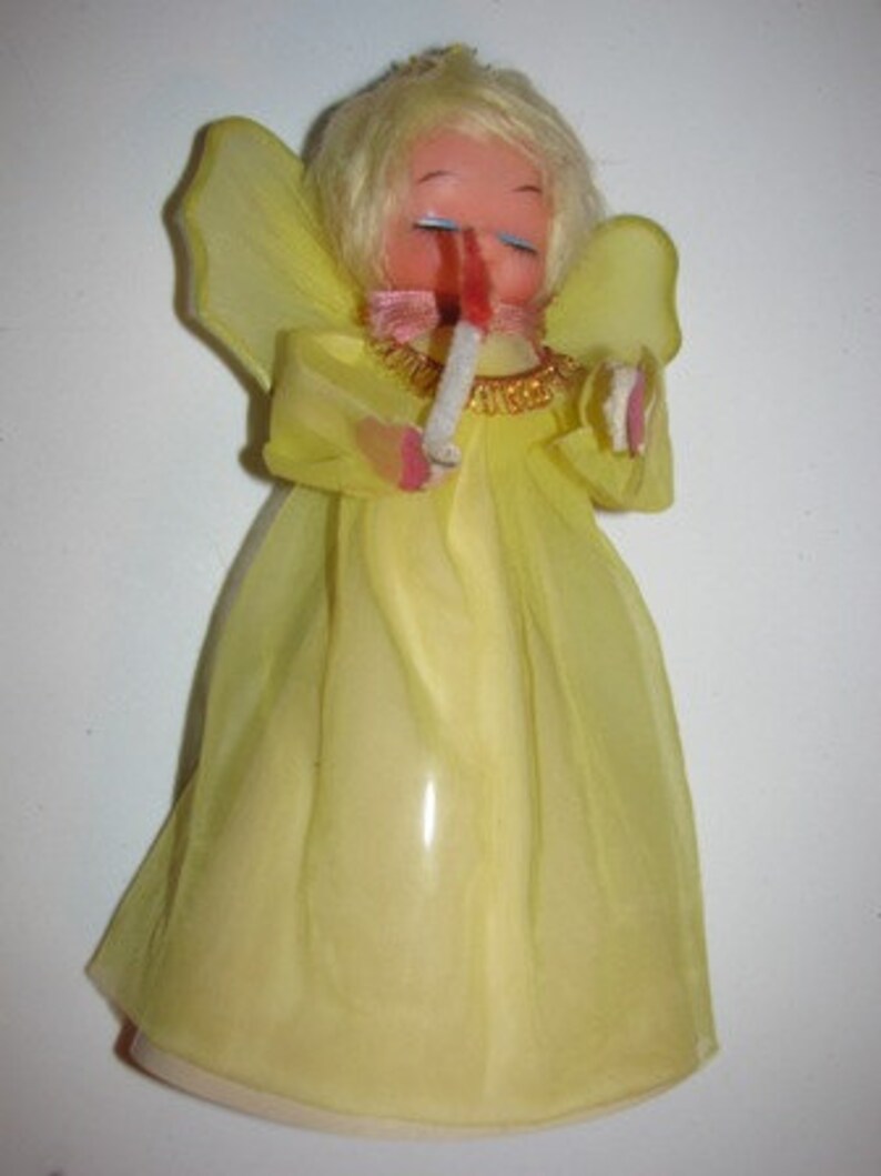 vintage angel tree topper 1960
