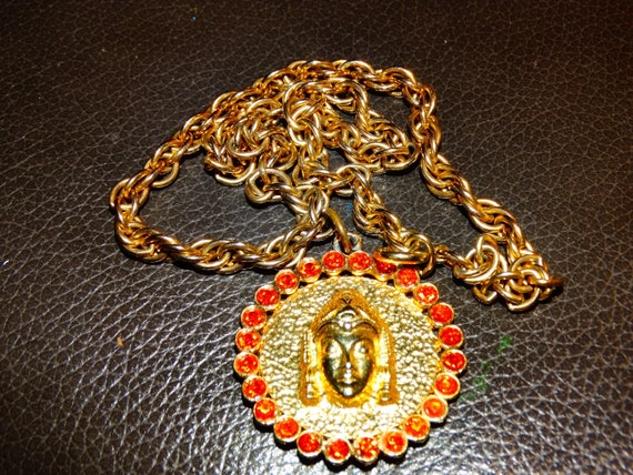 Rare Judy Lee Gold Tone Egyptian Style Statement … - image 1