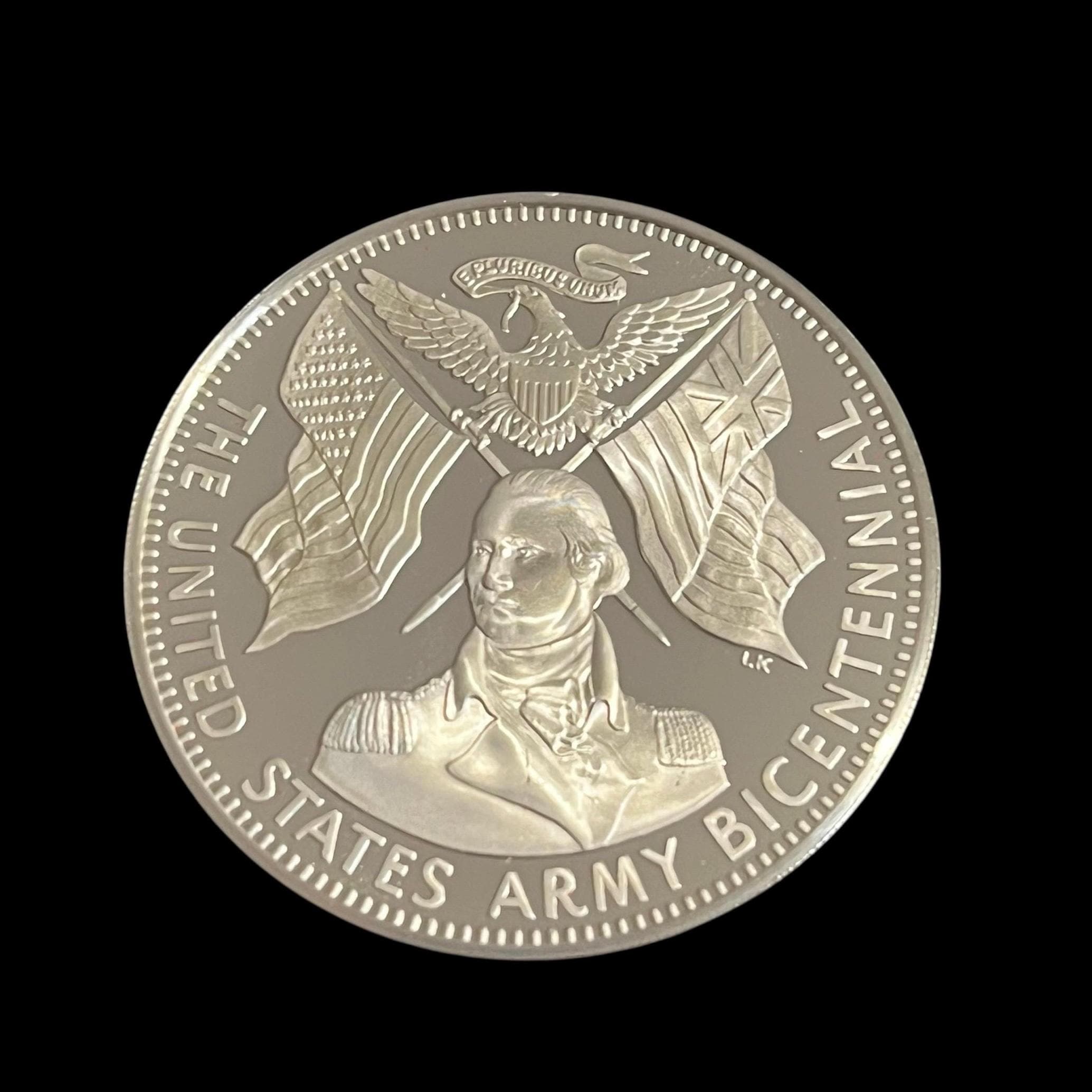 1970's United States ARMY 1775 Bicentennial Franklin Mint 925 Sterling Silver