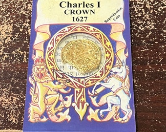 Charles I 1627 Crown Replica Coin, 1999