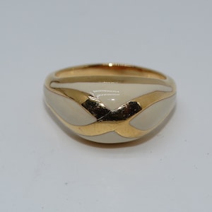 Vtg 90s 4 Rings Gold Tone & Silvertone with 2 Ring Snuggies