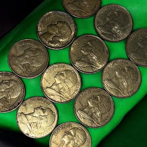 Vintage 10 Centimes Coin Lot,  12 France, 1950’s-1980’s Old French Coins,Panchosporch