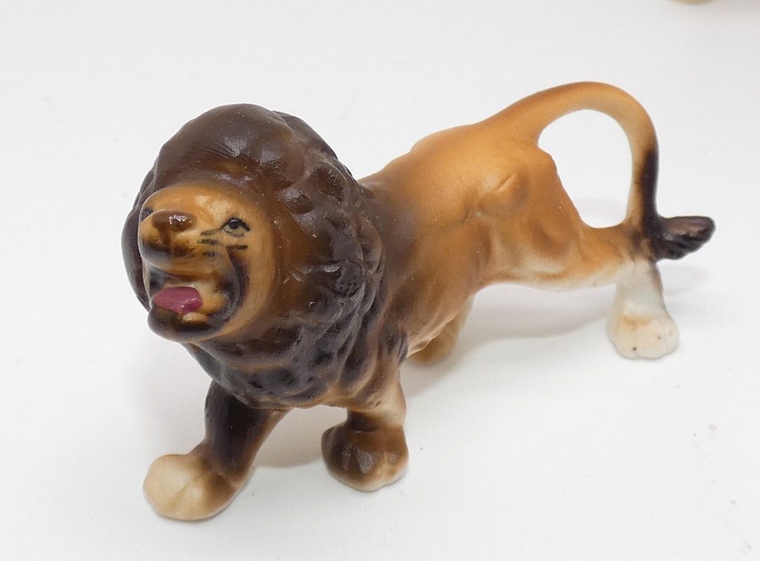 Vintage Bone China Lion King Of The Jungle Lion Figurines Etsy France