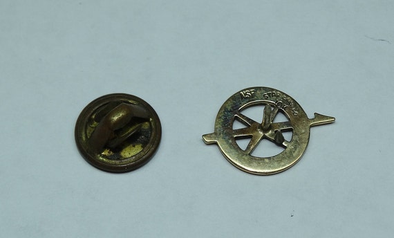 Vintage 1960's 10K Compass Tie Tack Pin, North, S… - image 3