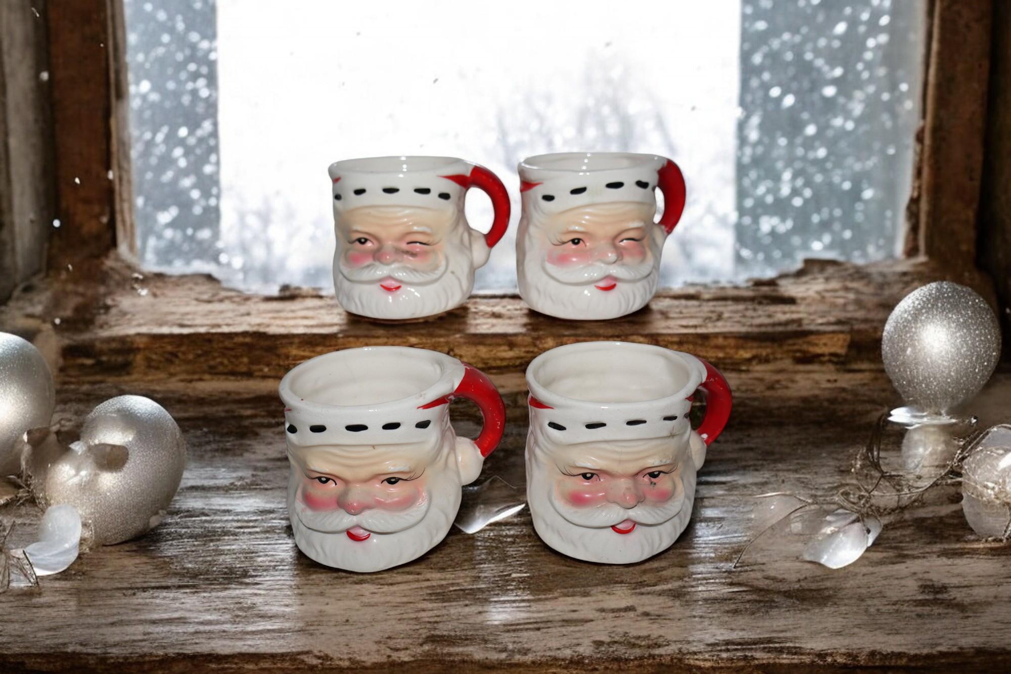 Vintage Santa Cups - Etsy Vintage Santa Cups - Etsy