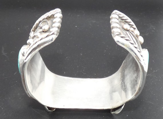 Vintage Native American Watch Cuff -  Sterling Si… - image 4