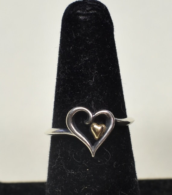 James Avery Joy of My Heart Ring Size 10 14k Gold and Sterling Silver 925  Valentines Comes in a JA Pouch and Box - Etsy Israel