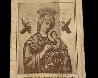Vintage Redemptorist Mission Souvenir Our Lady Perpetual Help Catholic Booklet